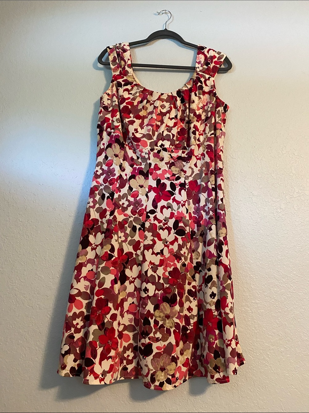 Dress Barn Girls Floral Sundress in Pink, Red and Cream